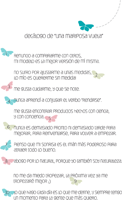 decálogo una mariposa vuela