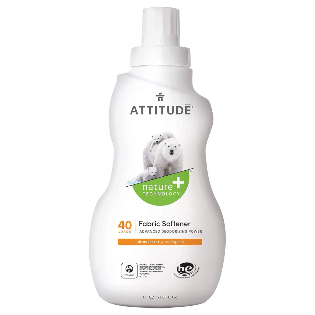 DETERGENTE LÍQUIDO ECOLÓGICO LAVADORA CÍTRICO ATTITUDE 1,05 L