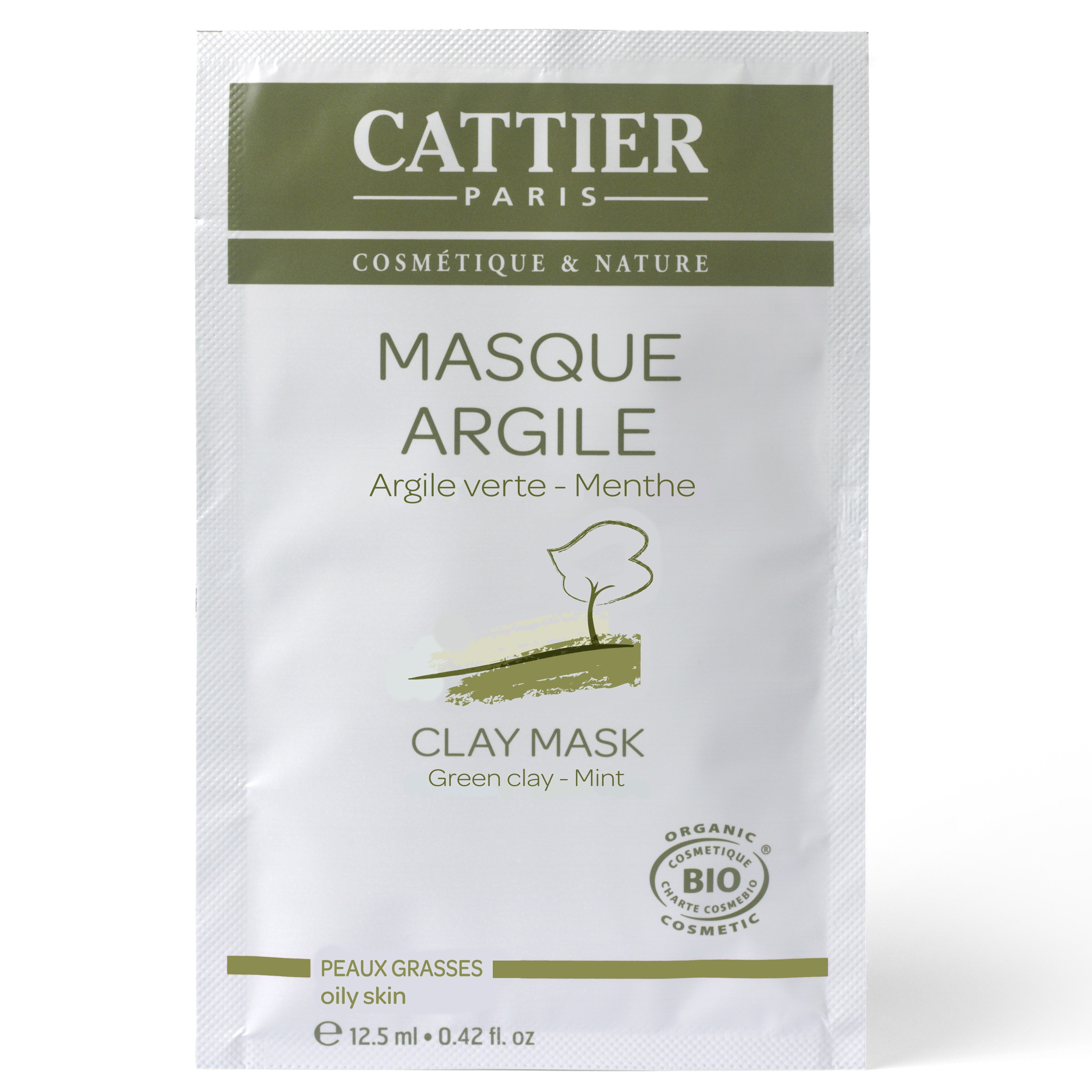 Cattier Paris Mascarilla Arcilla Blanca - Sachet, 12,50 ml - Ecco Verde  Tienda Online