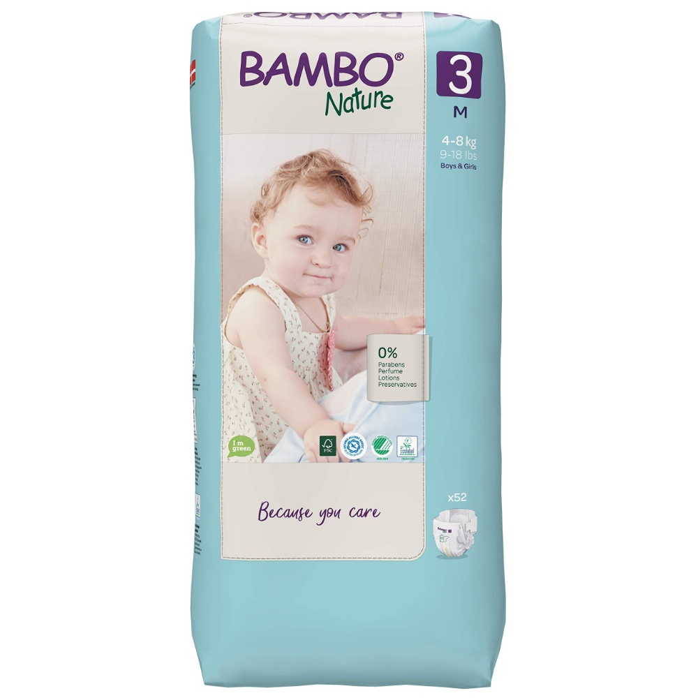 Pañales talla 3 Midi (66 unidades) (descatalogado) de Bambo Nature en Idun  Nature - Tienda Online de Cosmética Natural