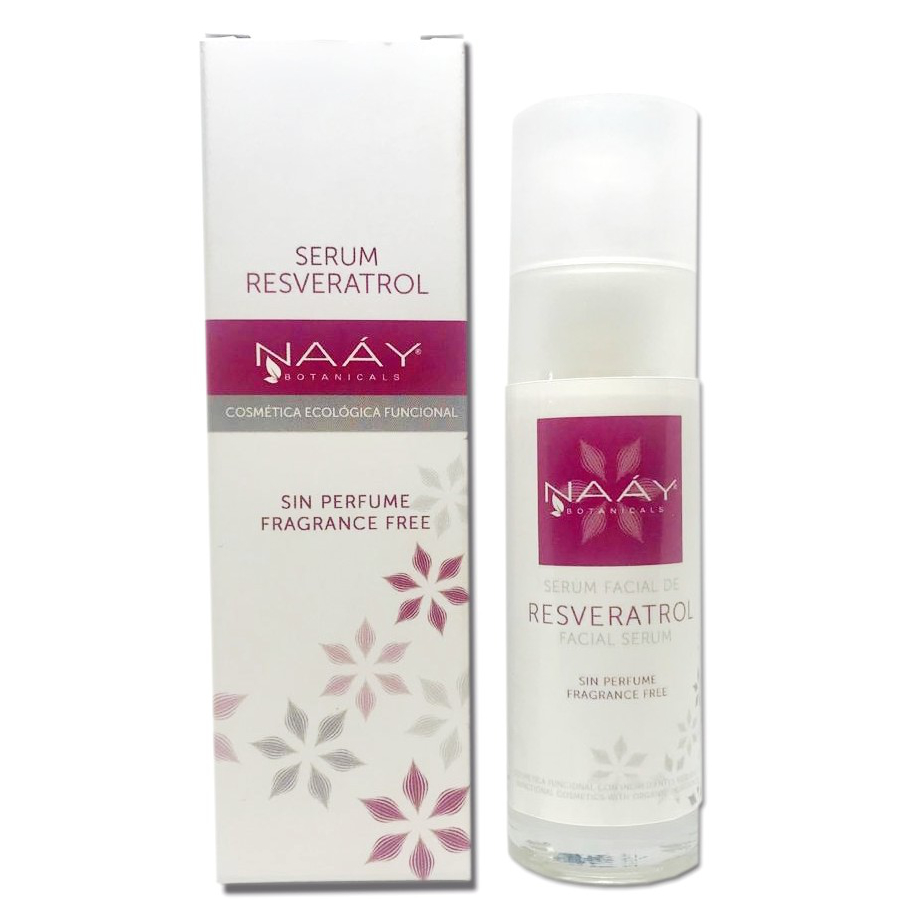 Sérum facial de Resveratrol de Naáy Botanicals en Idun Nature Tienda