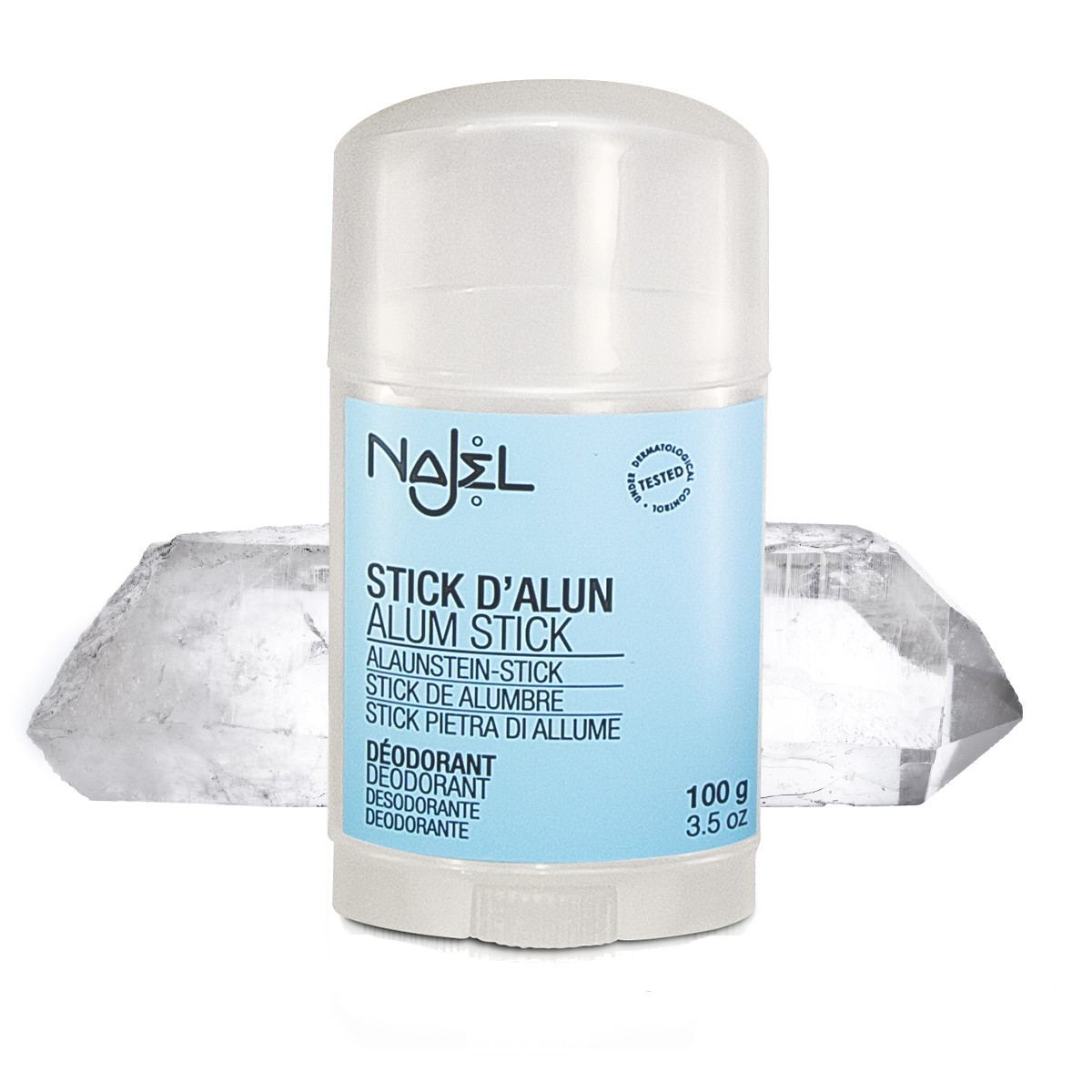 Desdorante natural de Alumbre en stick de Najel en Idun Nature Tienda