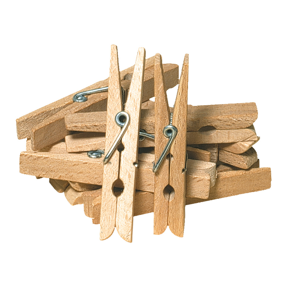 Cabilock Pinza para la ropa de madera pequeña, pinza de madera blanca  genérica resistente, pinzas de madera natural, pinzas de madera gigante,  pinzas