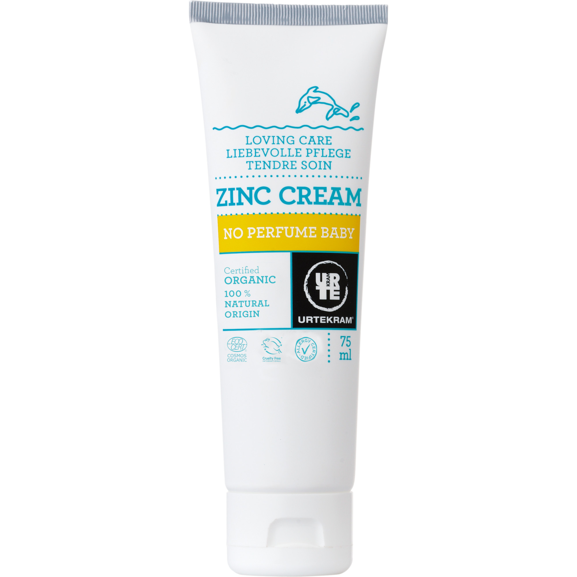 Crema de Zinc cuidado suave sin perfume Baby de Urtekram en Idun Nature