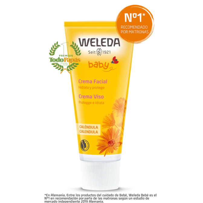 Crema facial de Caléndula Baby de Weleda en Idun Nature - Tienda Online de  Cosmética Natural