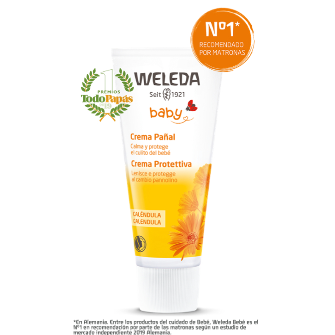 Crema pañal de Caléndula Baby de Weleda en Idun Nature - Tienda Online de  Cosmética Natural